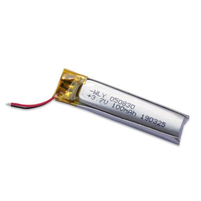 China Toys Free Sample 050830 Li Ion Battery 3.7v 100mah For Earphone for sale