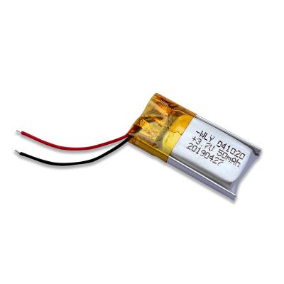 China Hot Selling Small Li-polymer 3.7V 50mAh Lithium Polymer Battery Rechargeable Batteries Consumer Electronics UI1642 401020 Certificate 041020 for sale