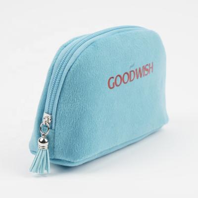 China Fashion Portable Velvet Makeup Storage Bag Women Mini Cosmetic Bag for sale