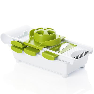 China Viable Manual Stainless Steel Blades Hand Vegetable Mandoline Slicer for sale