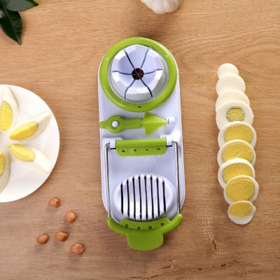 China Modern Kitchen Helper Multifunctional Egg Cutter Egg Slicer for sale