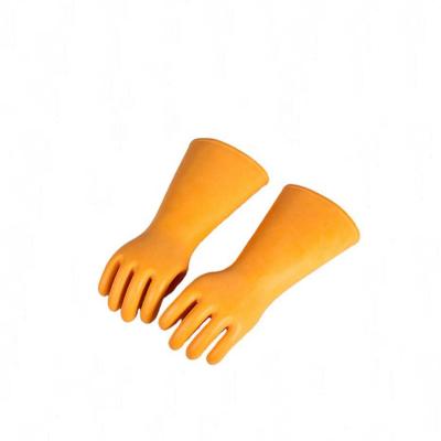 China High Quality Anti-impact Safety 35KV Rubber Insulated Gloves For Power Lineman for sale