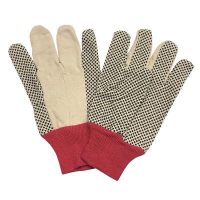 China Abrasion Resistant Cheap China 6oz Canvas Cotton PVC Working Mittens for sale