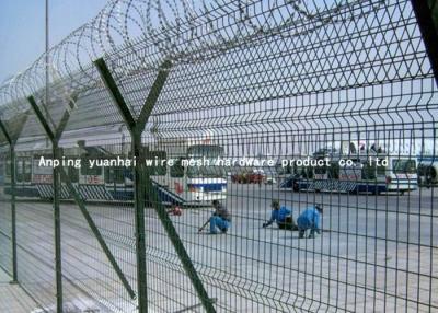 China Y Post Welded Airport Security Fencing Square Hole Shape Low Carbon Iron Wire for sale