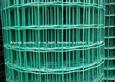 China Durable Square Chicken Wire Mesh Panel , Green Pvc Coated Wire Mesh Fencing for sale