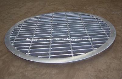 China High Security Stainless Steel Bar Grating , Non-Slip Steel Walkway Grating for sale