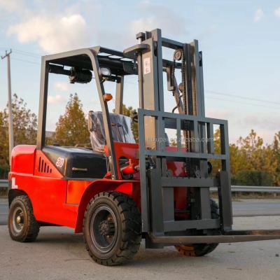 China Brand new hotels forklift 3ton 3.5ton 5 ton 7 ton wheel forklift diesel forklift for steel coil for sale