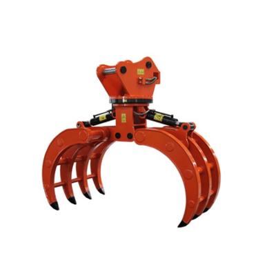 China Excavator Cheap Forestry Grapple Excavator Grapple Rotary Hydraulic Log Grapple for sale