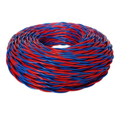 China Rvs high tensile high quality copper twisted pvc electrical cable 0.5mm 1mm 1.5mm 2.5mm 4mm twisted pair flexible fire alarm cable for sale