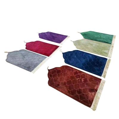 China Wholesale custom shape multi matching colors sejadah islamic muslim prayer mat washable for sale