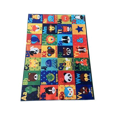 China Washable various designs customize playmat blanket kids room area kids educational mat for sale