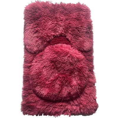 China Sustainable Bathroom Use Funny 3 Piece Blanket Sets Shape Size Colors Blankets Custom Bath Mat for sale