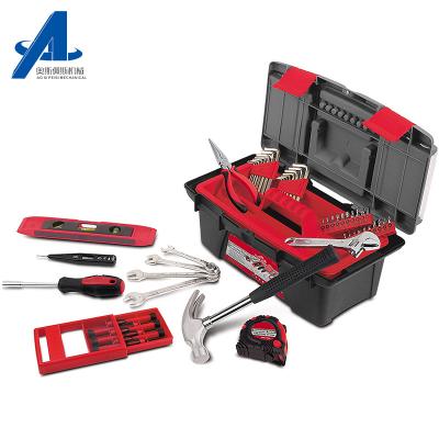 China Household Tool Box Set 53 Pcs Car Tools Box Chest Set Plastic Mechanic Portable Hand Mechanical Tools Stackable Box Job Site Garage Tool Hardware Set for sale