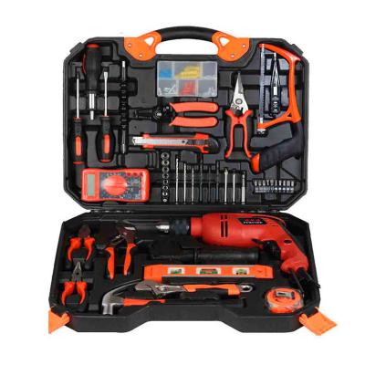 China Power Drill Tool Kit 120 Pcs Household Electric Tools and Equipment Electric Tools Box with Power Drill Tool Kit Set for sale