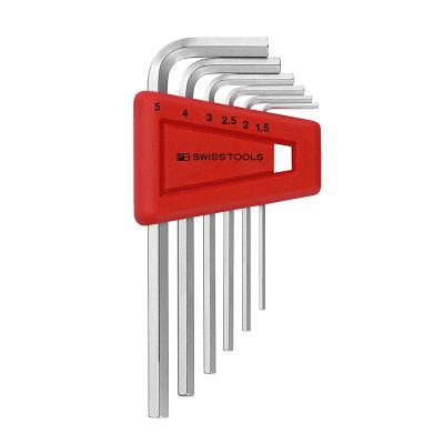 China Alloy Based On Swiss Spring Steel PB Tools 6 PCs L Type Mini Hexagon Wrench Hex Allen Wrench Key Screwdriver Home Repair Tool for sale