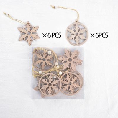 China New creative Christmas tree decoration 2020 Christmas tree decorations holiday indoor and outdoor decorations set wooden decorations for sale