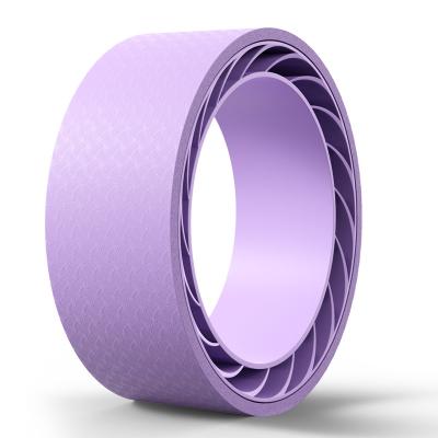 China Durable Yoga Wheel Artifact Yoga Wheel Non-slip Back Bending Pilates Ring Yoga Massage Roller Supplies for sale