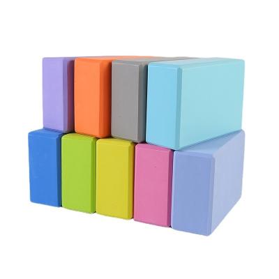 China Logo Pilates Yoga Blocks Set custom made durable foam deep custom color eco-friendly Eva Yoga Blocks for sale