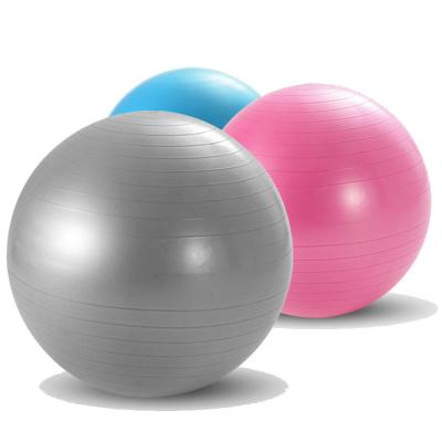 China Custom Durable Color PVC Yoga Ball 55cm 65cm 75cm Sport Pilates Birthing Ball Training Massage Workout Massage Gym Exercise Ball for sale