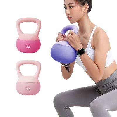 China Soft Kettlebell PVC Kettlebell Slamming Non-slip Soft Strength Training Kettlebell Strength Training Most Comfortable Fitness Kettle Bell for sale