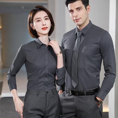 中国 Anti-pilling Polyester Cotton Dress Shirts For Men Full Sleeve OEM Cheap High Quality Chinese Factory Sell Same Design For Kinds 販売のため