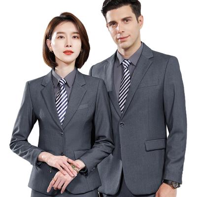 중국 Wholesale High Quality Suit Breathable Formal The Same Style For Men And Women Manager Men Blazer 2 Piece Pant Suit Office Work Suit 판매용