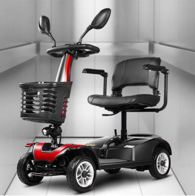 China Auto Folding Wheelchair Brushless motor adult 4 wheels scooter foldable four-wheel mobility scooter for sale for sale