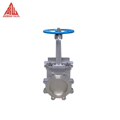 China Hand Wheel Stainless Steel Manual Lugged Knife Gate Valve for sale