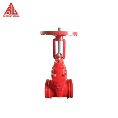 China Z81X Fire Gate Valve Ductile Iron Grooved Gate Valve for sale