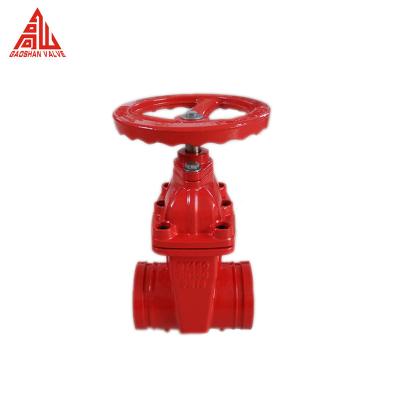 China Z85X Manual Ductile Iron Grooved Gate Valve 110MM for sale