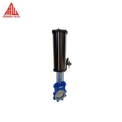 China Spring Return Single Acting Pneumatic Knife Gate Valve for sale