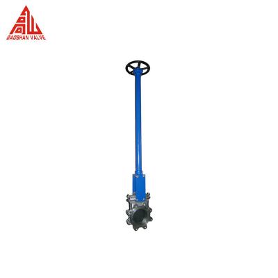 China Manual Extension Stem Stainless Steel Knife Gate Valve for sale