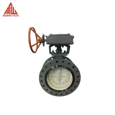 China Manual Pneumatic Electric WCB Stainless Steel Triple Eccentric Butterfly Valve for sale