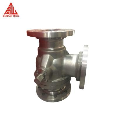 China Q44F Q45F 4 Inch Stainless Steel Free Flange Loose Flange Three Way Ball Valve for sale