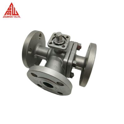 Cina 3 Way 4 Way Flanged Motorized Ball Valve Normal Temperature Manual Power in vendita