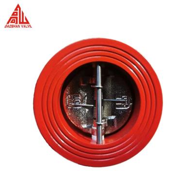 China One Way Valve H76X H77X Cast Iron Butterfly Type Wafer Check Valve for sale