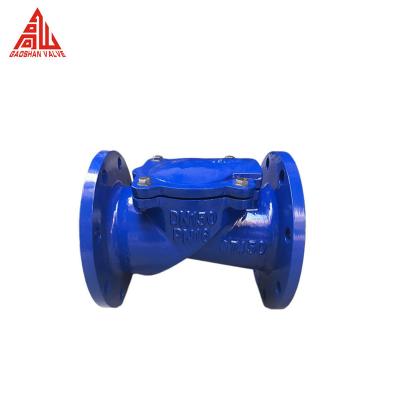 China Water Check Valve Ductile Iron Rubber Flapper Type Check Valve for sale