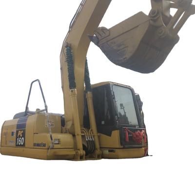 China Used Excavator Lost Hose Digger 16 Ton Crawler Excavator Komatsu PC160 For Sale With Low Price for sale