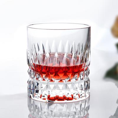 China Europe Design Special Engraving Whiskey Glass Multiple Sizes Crystal Wine Glass Eco - Friendly for sale