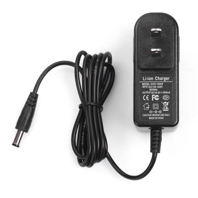 China HONGPOE Smart 16.8v Charger 16.8V 1A Power Supply Adapter For 18650 Lithium Li-ion Battery HPE-0161000T for sale