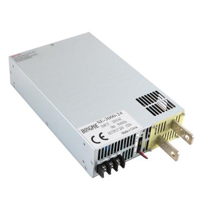 China DC 0-12V 24V 30V 36V 48V 60V 72V 85V 110V 125A 110/220VAC SMPS Adjustable Changeover Power Supply 3000W PLC Control 280*180*65mm for sale