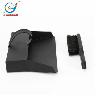 China Rust And Corrosion Protection Fireplace Ash Bucket Accessories Tools Sweep Dust Pan Set Household Iron Fireplace Pan for sale