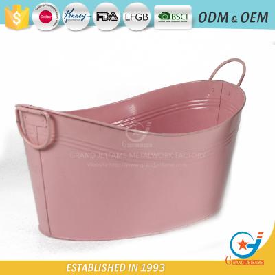 China Sustainable wholesale powder coated iron homeware ice bucket wine metal buckets beer ice bucket for sale