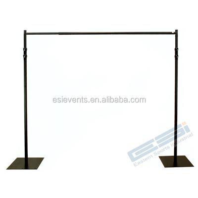 China ESI Black Flame Retardant Pipe And Drape Backdrop Stand For Events Trade Show Booth for sale