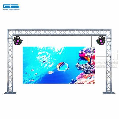 China Portable mobile modular aluminum spindle truss concert speaker light tower aluminum bolt truss hanging led display gantry truss system for sale for sale