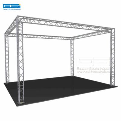 China Straight frame 290 x 290mm aluminum body-fitting design installed single standard roof stage spigot box truss for DJ equipment for sale