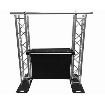 China Straight frame wedding aluminum design installed DJ equipment roof stage spigot box single truss for sale