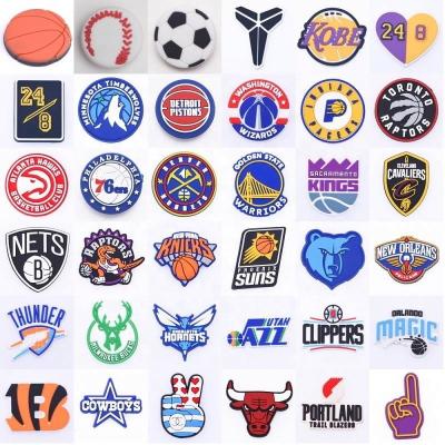 China Popular Eco-friendly Football NFL Team Shoe Charm For Wholesale New Design Helmet Shoe Charm For Decoration Soft PVC Houston Shoe Charm for sale