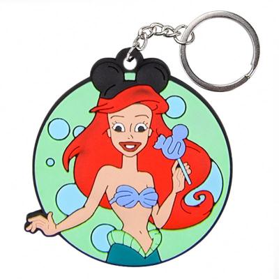 China C416 Sublimation Rubber Metal Printed Hot Metal Transfer Printing Two Sides Keychains Blank Key Chains Diy Custom Consumable for sale