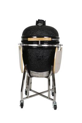 China Outdoor 22 Inch Kamado Grill RVS Houtskool Zwarte Kleur 57cm Te koop